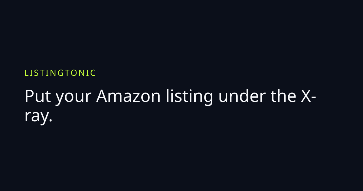 Amazon Listing Audit & Optimization Service | Listingtonic